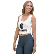 Load image into Gallery viewer, White/Black logo Crop Top