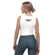 Load image into Gallery viewer, White/Black logo Crop Top
